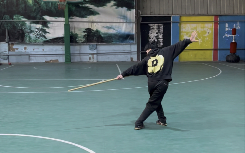 八极拳短棍小练一波