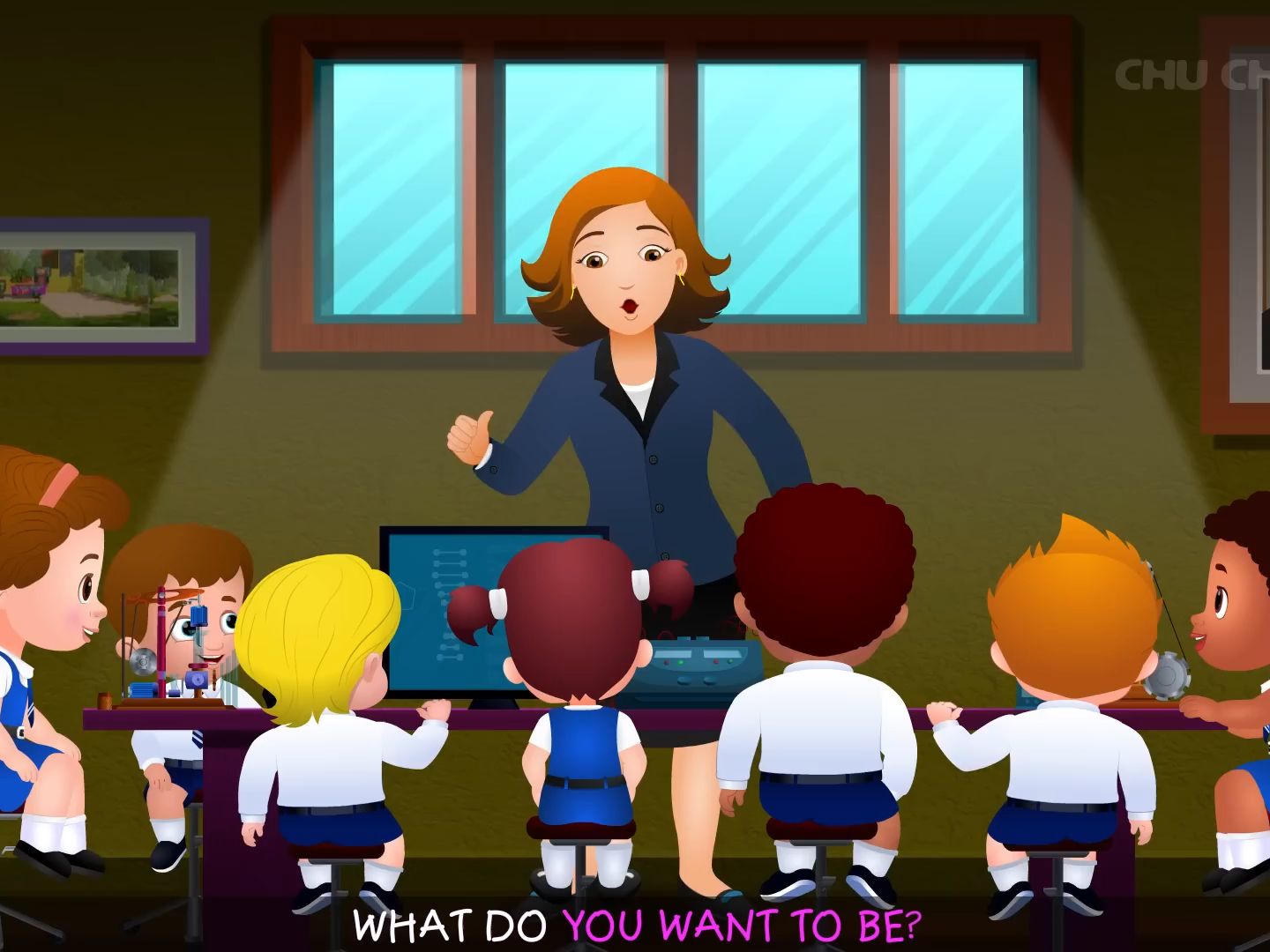 [图]What do you want to be？ Jobs Song - Professions Part 1 - ChuChu TV Nursery Rhyme