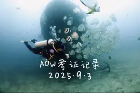 2025.9.3AOW考证记录学生：Qing教练：火山By 初潜潜水