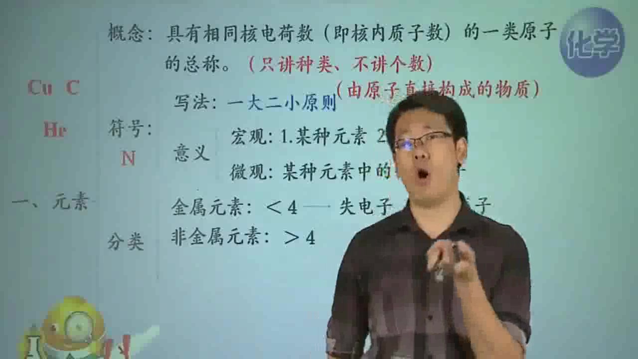 中考化学视频:元素和化合价的概念,初中阶段重点内容讲解!超清哔哩哔哩bilibili