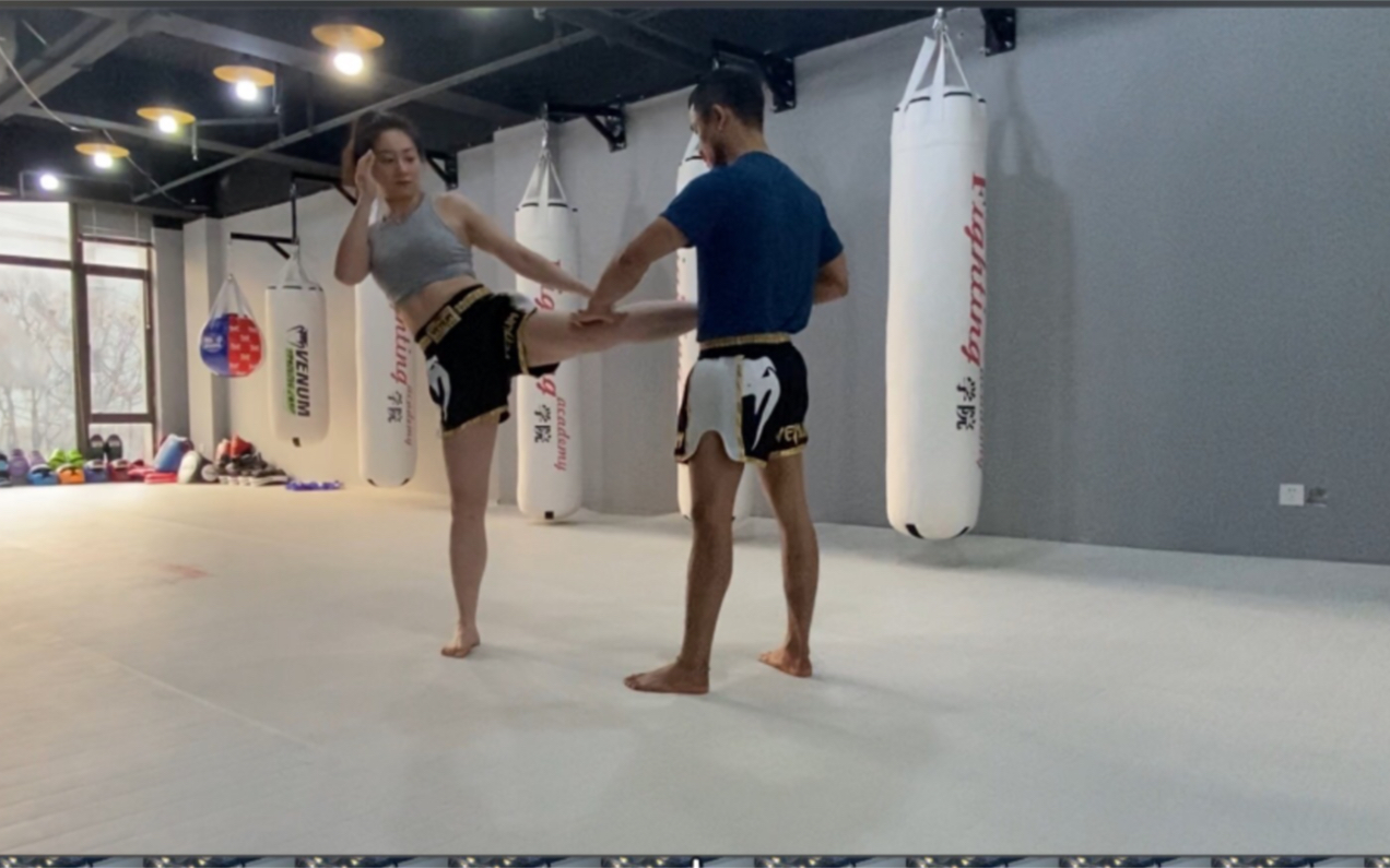 泰拳接腿反击小技巧分享