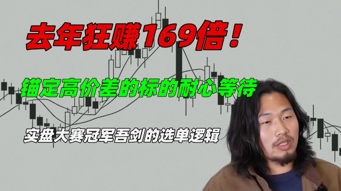 实盘大赛冠军吾剑的选单逻辑：锚定高价差的标的耐心等待！