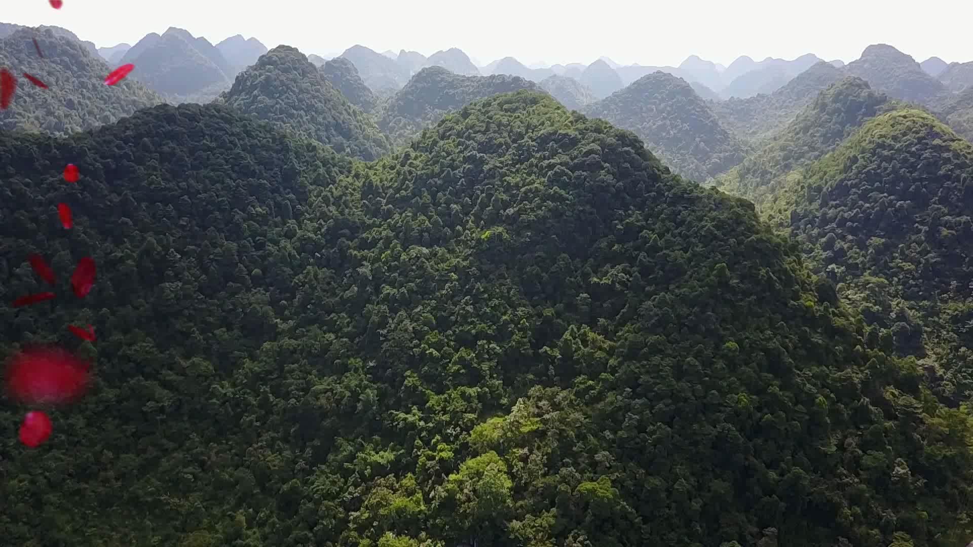 [图]广西号称十万大山，但你没有见过十万大山全貌吧？画面很壮丽