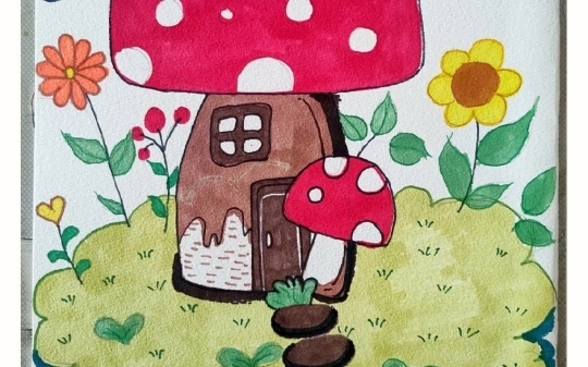 儿童绘画作品 真有趣啊