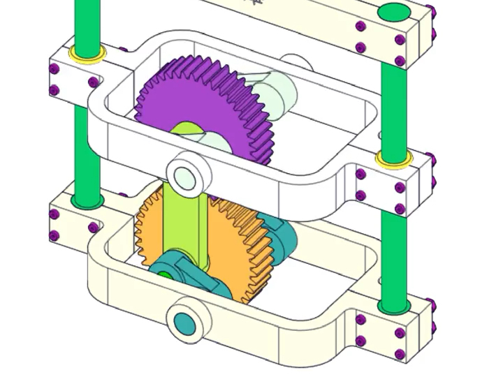 齿轮传动的往复运动机构哔哩哔哩bilibili