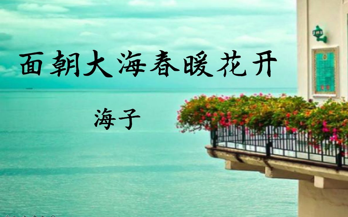 海子《面朝大海春暖花开》到底在表达什么?哔哩哔哩bilibili