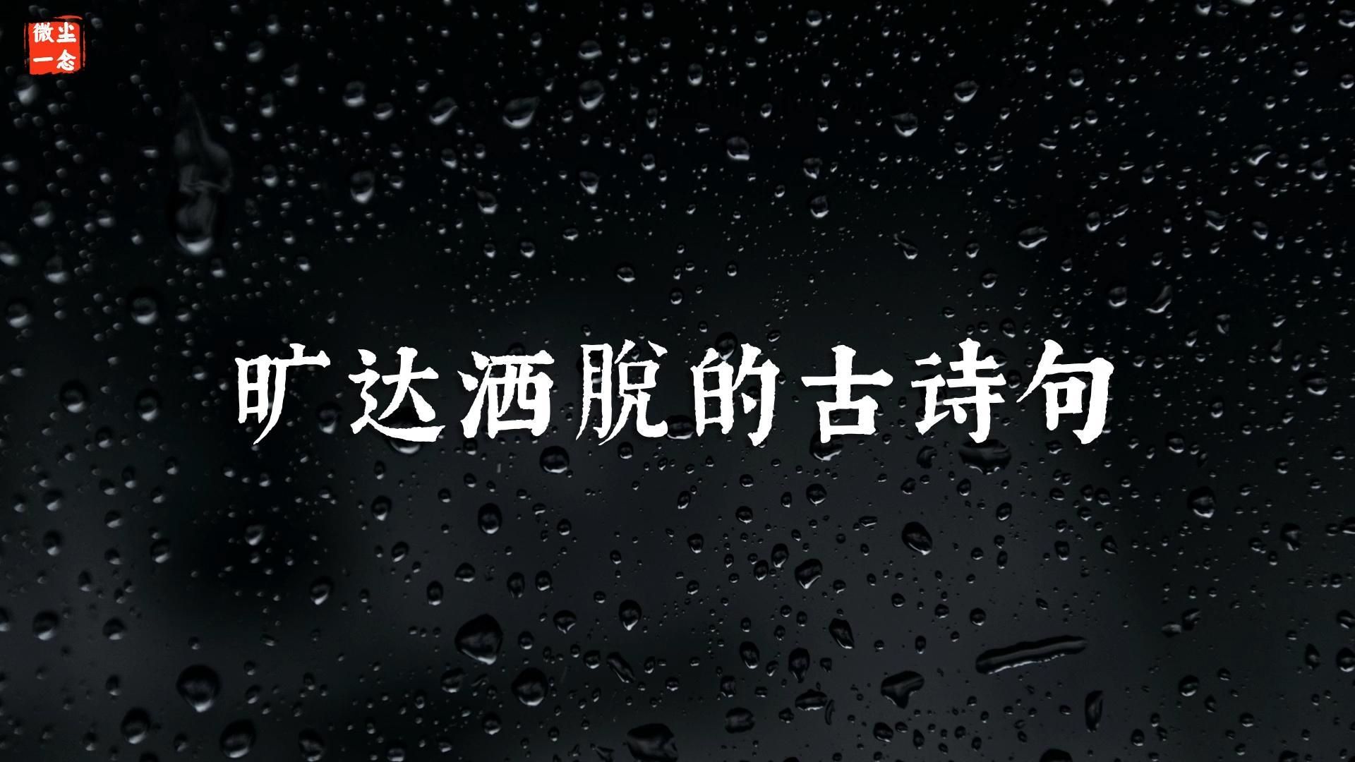 “风力掀天浪打头,只需一笑不须愁.”旷达洒脱的古诗句哔哩哔哩bilibili