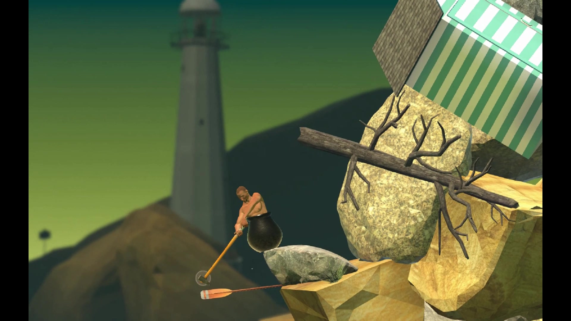 【老咸菜解说】玩个锤子呀!(getting over it with bennett foddy)