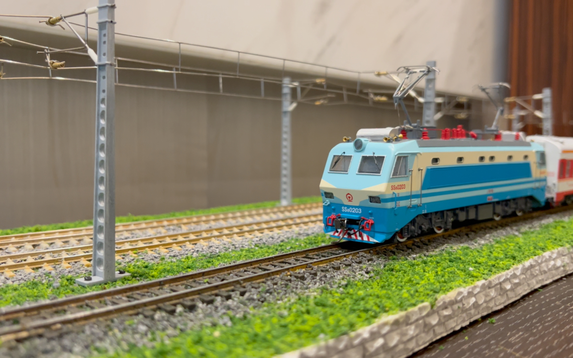 【火车模型】韶山8-0203 rw19k试运行