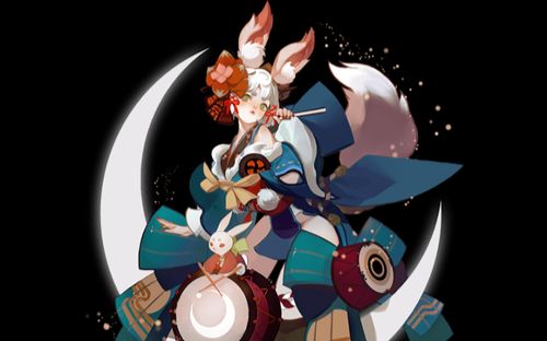 【临摹】阴阳师追月神ouo描线稿哒哒哒的画画诶