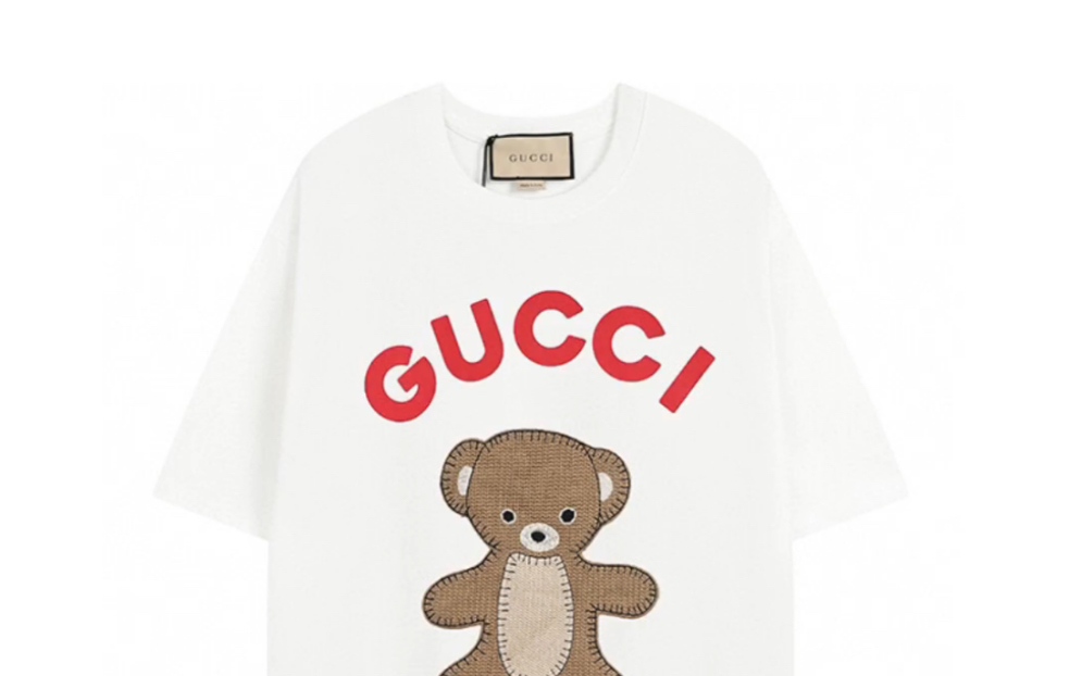 说一下高仿gucci古驰2023ss 泰迪熊t恤