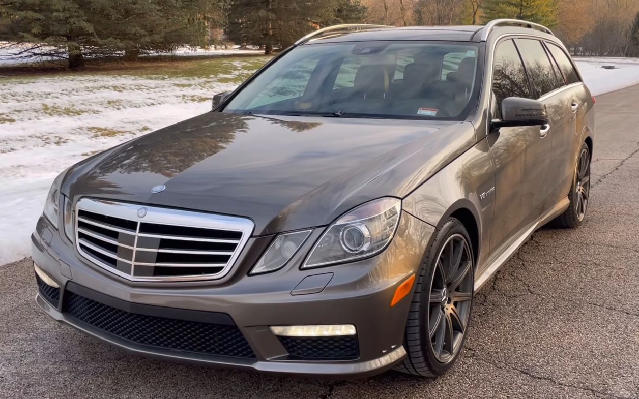 奔驰w212 s212 e63 amg 旅行车wagon estate启动声浪 试驾