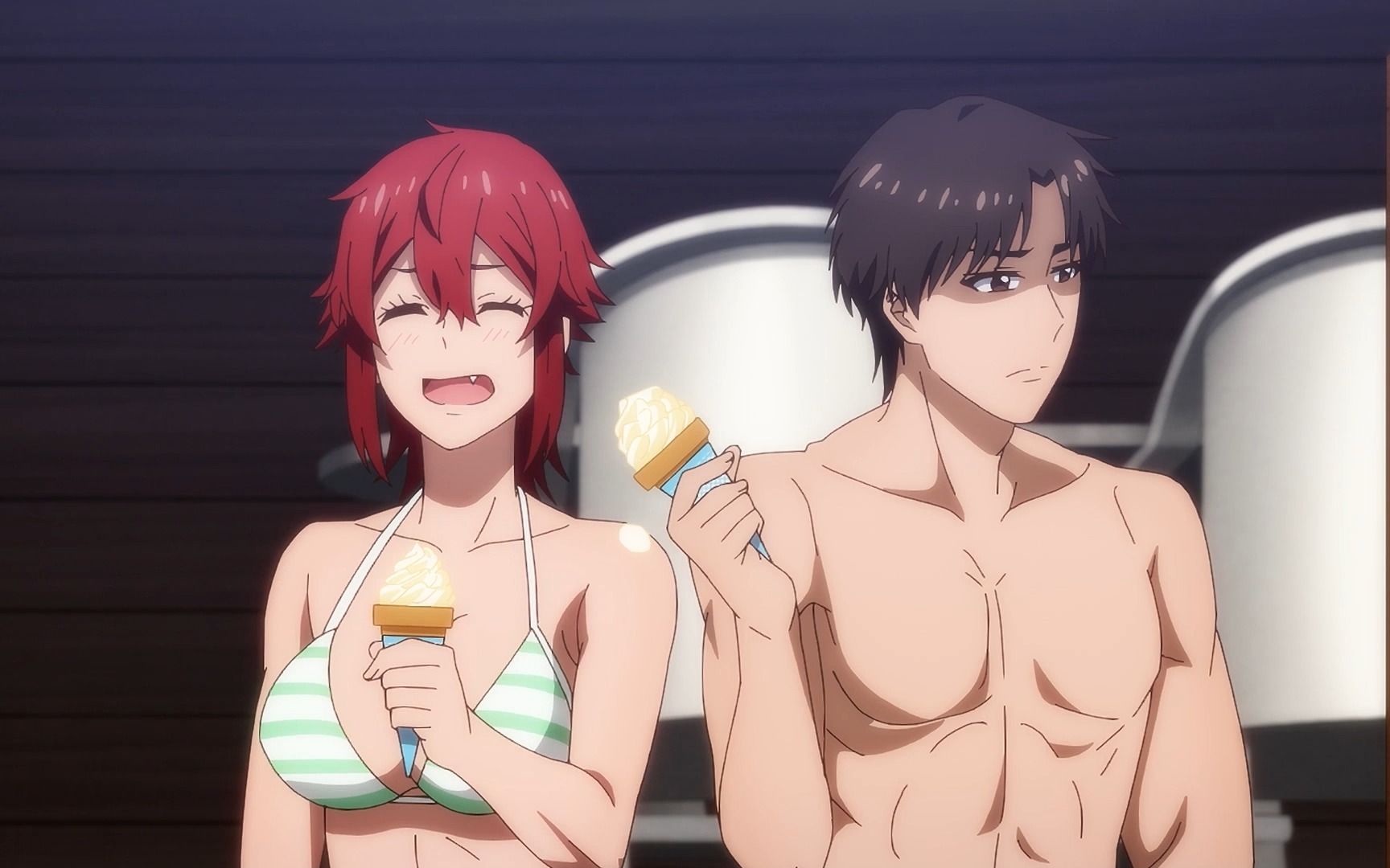 "虽说是泳装回 但小智身材也是一级棒"