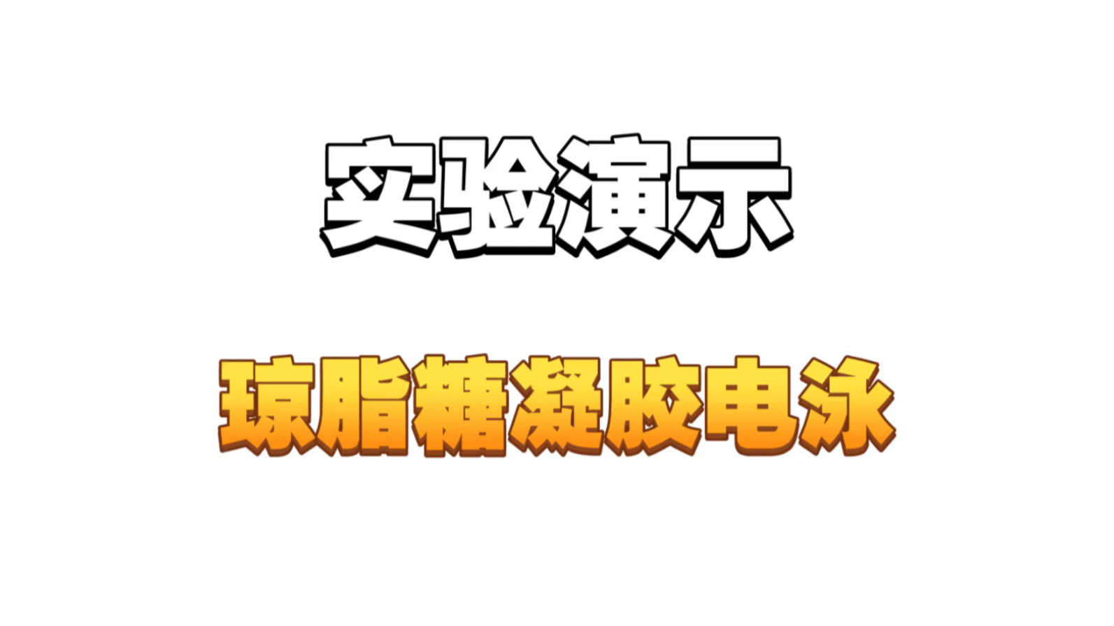 实验演示琼脂糖凝胶电泳哔哩哔哩bilibili