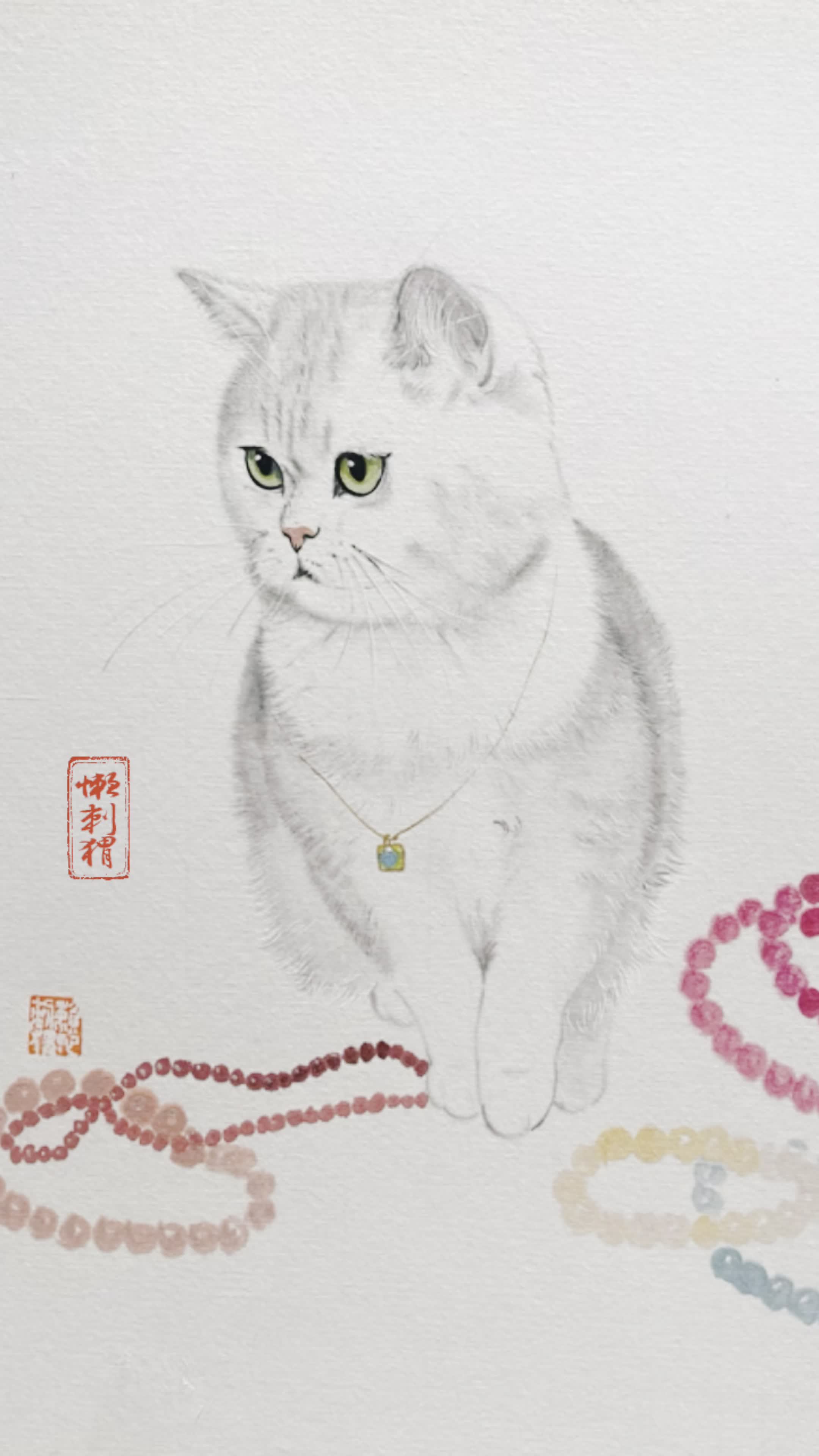 银渐层真真是难画 《富贵猫》定制款富贵球球