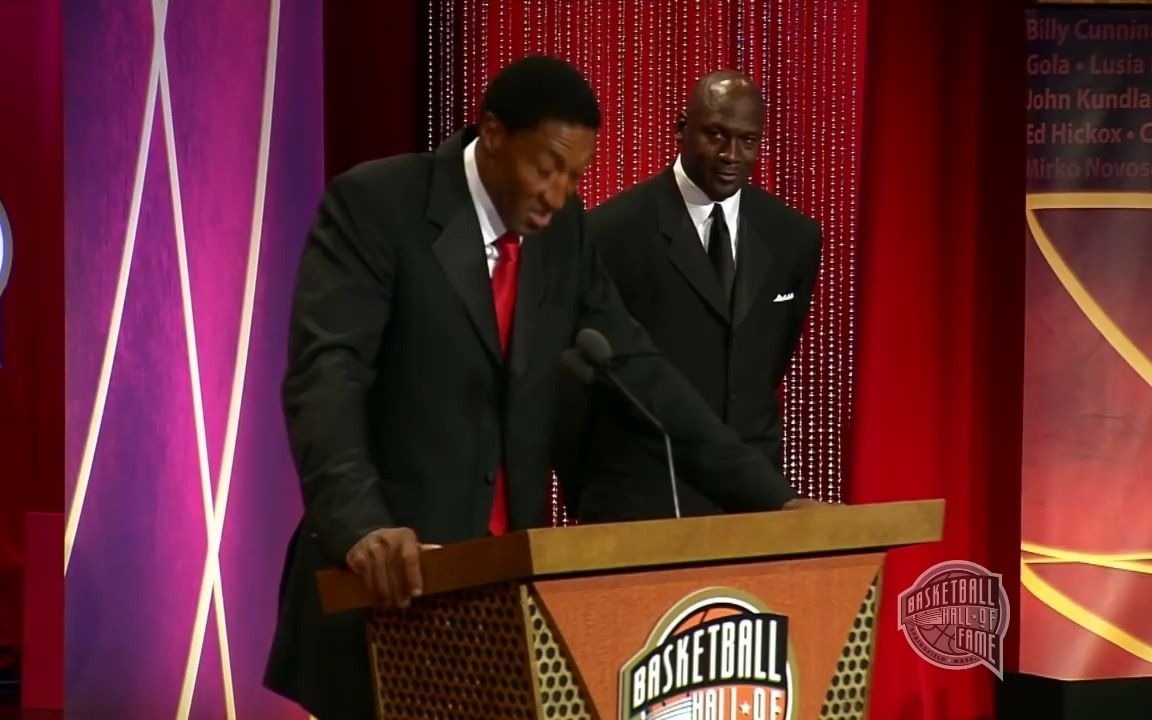 斯科蒂 ⷠ皮蓬名人堂入选演说 Scottie Pippen's Basketball Hall of Fame Enshrinement Speech哔哩哔哩bilibili