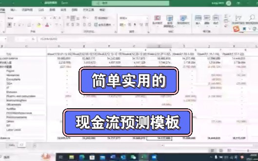 简单实用的现金流预测模板哔哩哔哩bilibili