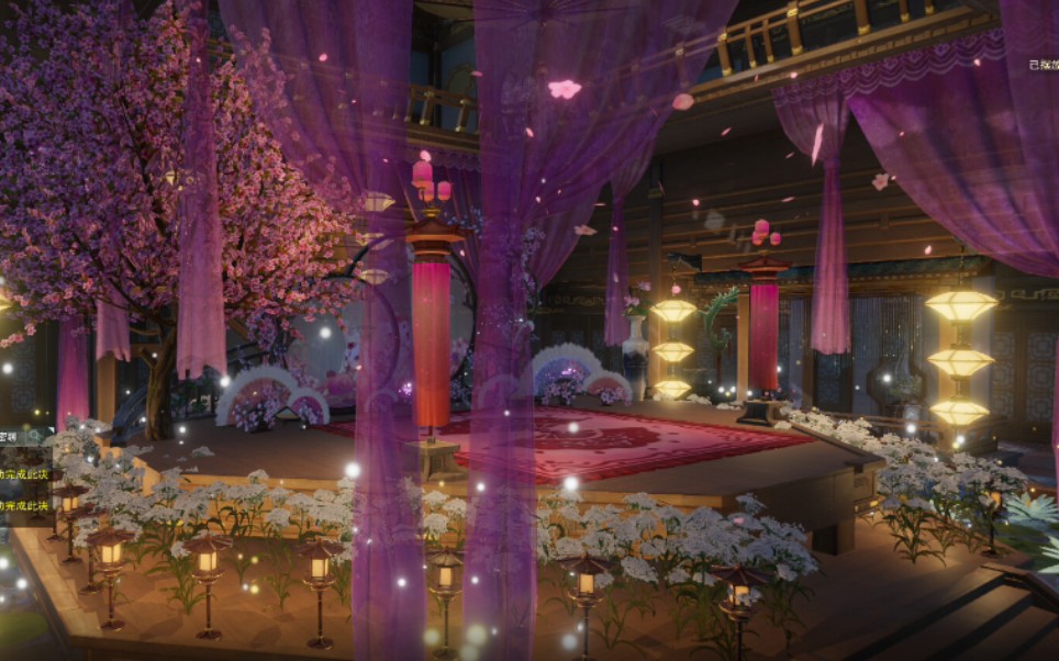 《剑网三》家园6号房仿"飞雪玉花台"但仿得不像,未完成版_哔哩哔哩