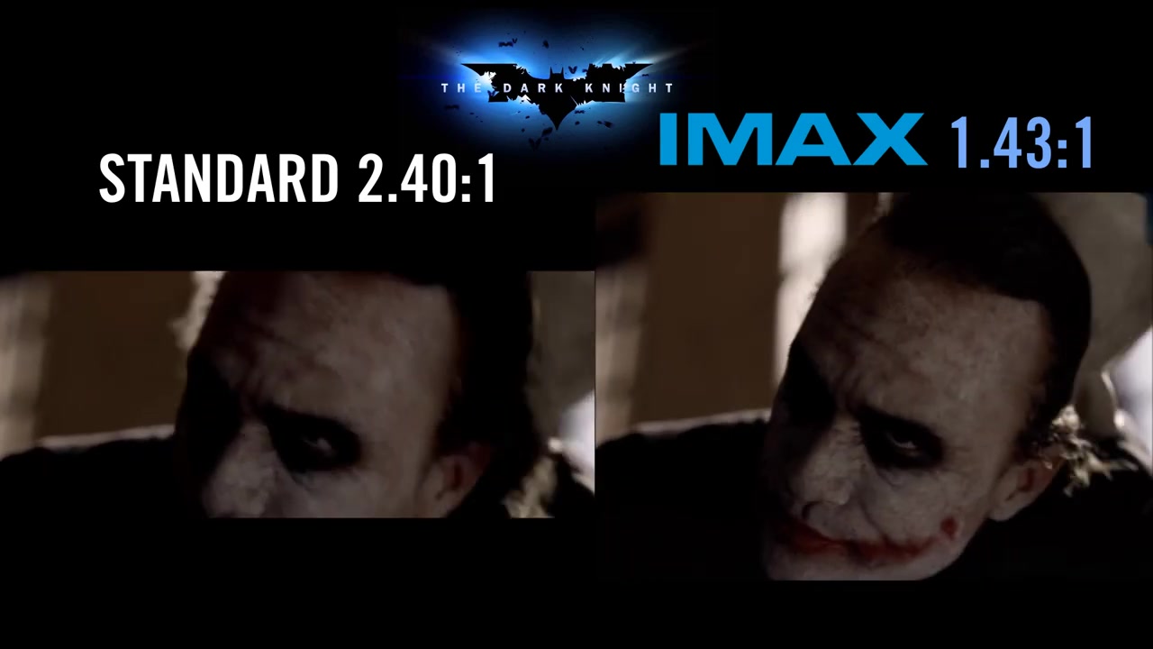 [图]【IMAX】《黑暗骑士》各部分1.43:1全画幅版本比对 / The Dark Knight IMAX - Aspect Ratio Comparison