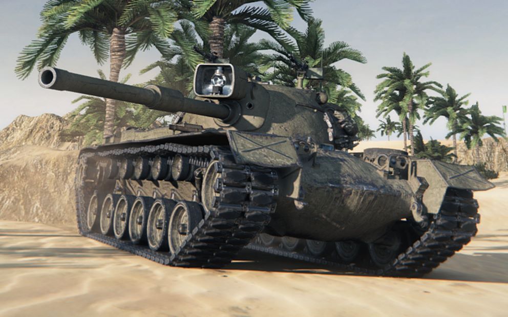 怀旧服开了加速器200ping啦! m48a5"patton"