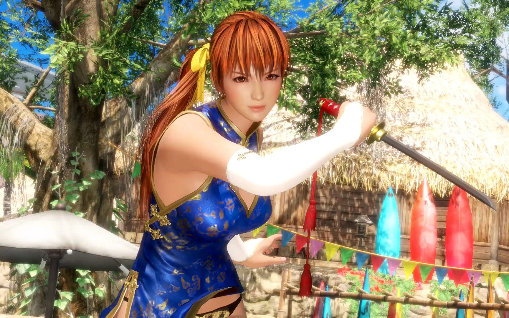 死或生6——沙滩上的旗袍派对八星对决,霞vs蒂娜