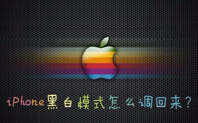 「IOS教程」教大家如何将iPhone黑白模式还原哔哩哔哩bilibili