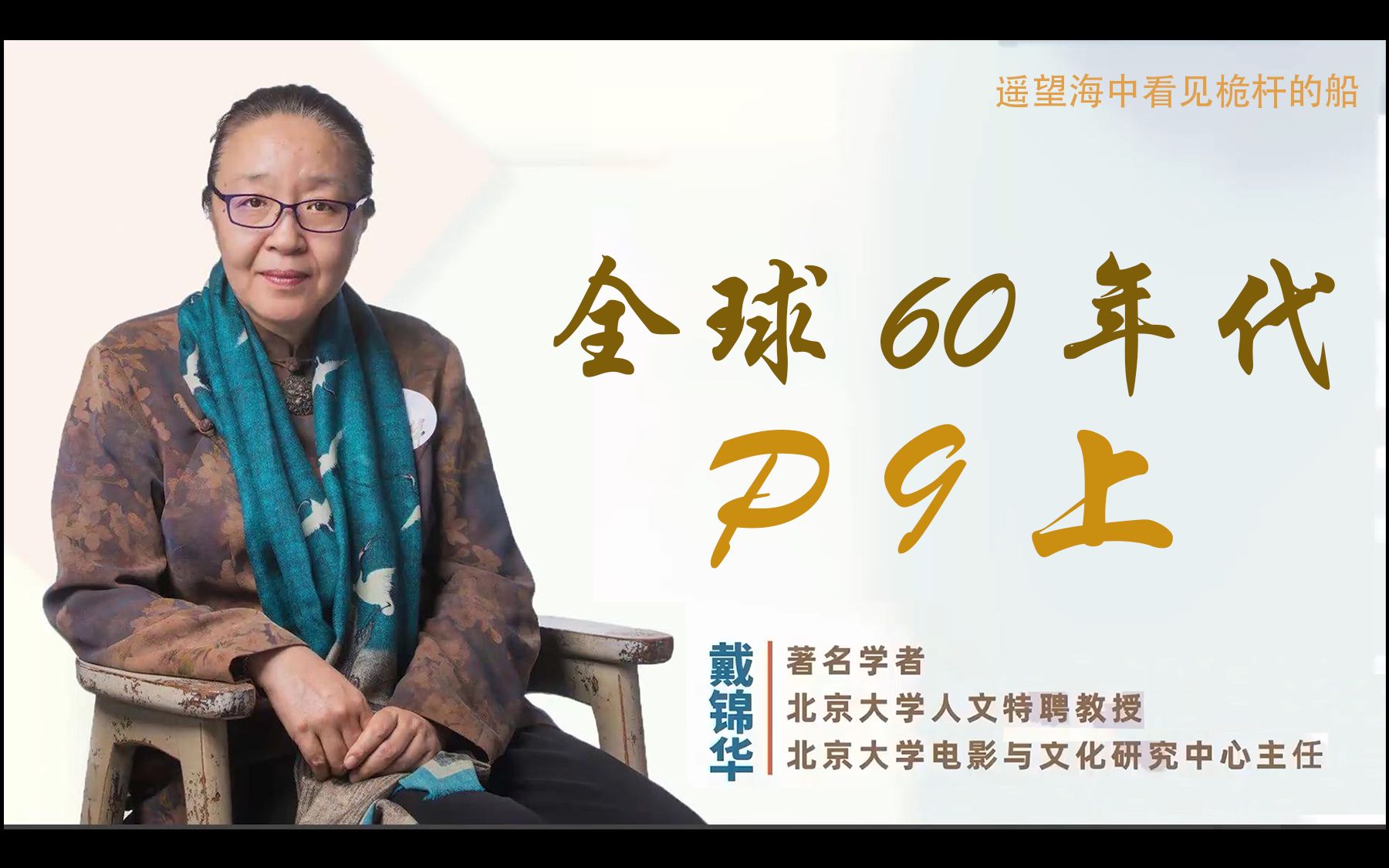 [图]电影与全球60年代（9 上部）戴锦华- 北大教授