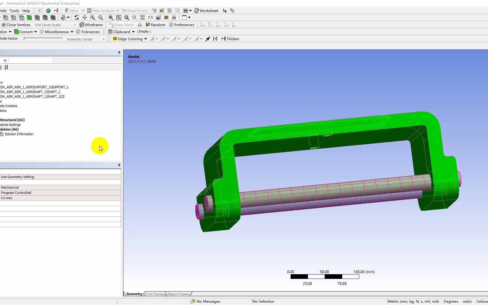 [图]30分钟快速学会ansys workbench画网格