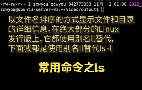 【linux操作系统】常用命令之ls 来看看吧.哔哩哔哩bilibili