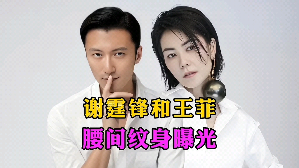 谢霆锋王菲腰间纹身曝光,深情承诺永不洗掉,王菲拒绝前夫洗纹身