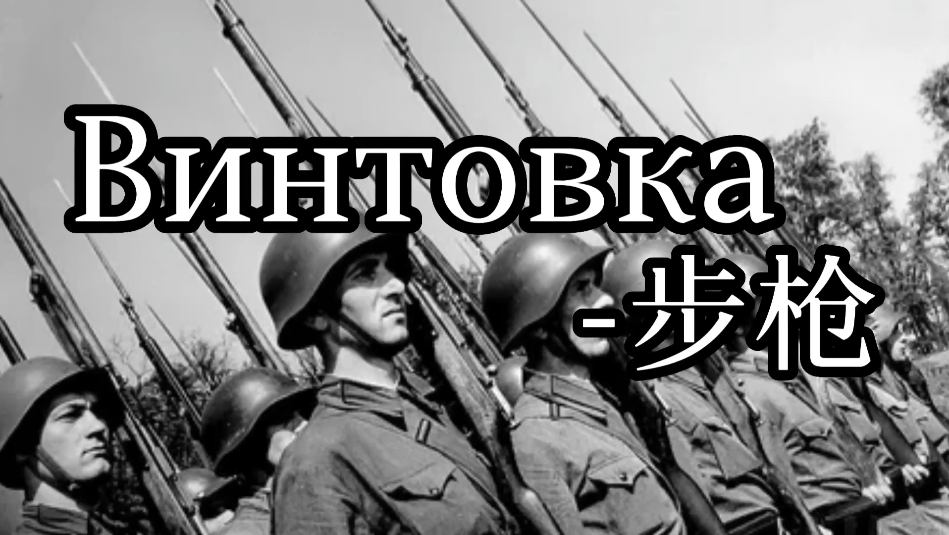 [图]【苏联歌曲】步枪Винтовка（中俄字幕）