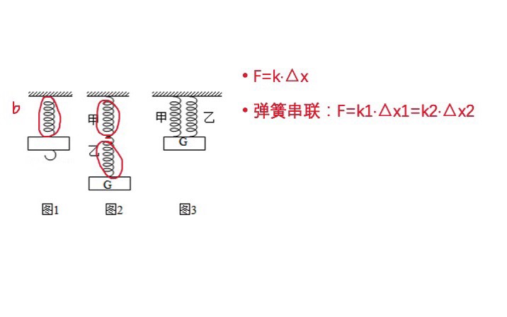 弹力4:弹簧的串联和并联哔哩哔哩bilibili