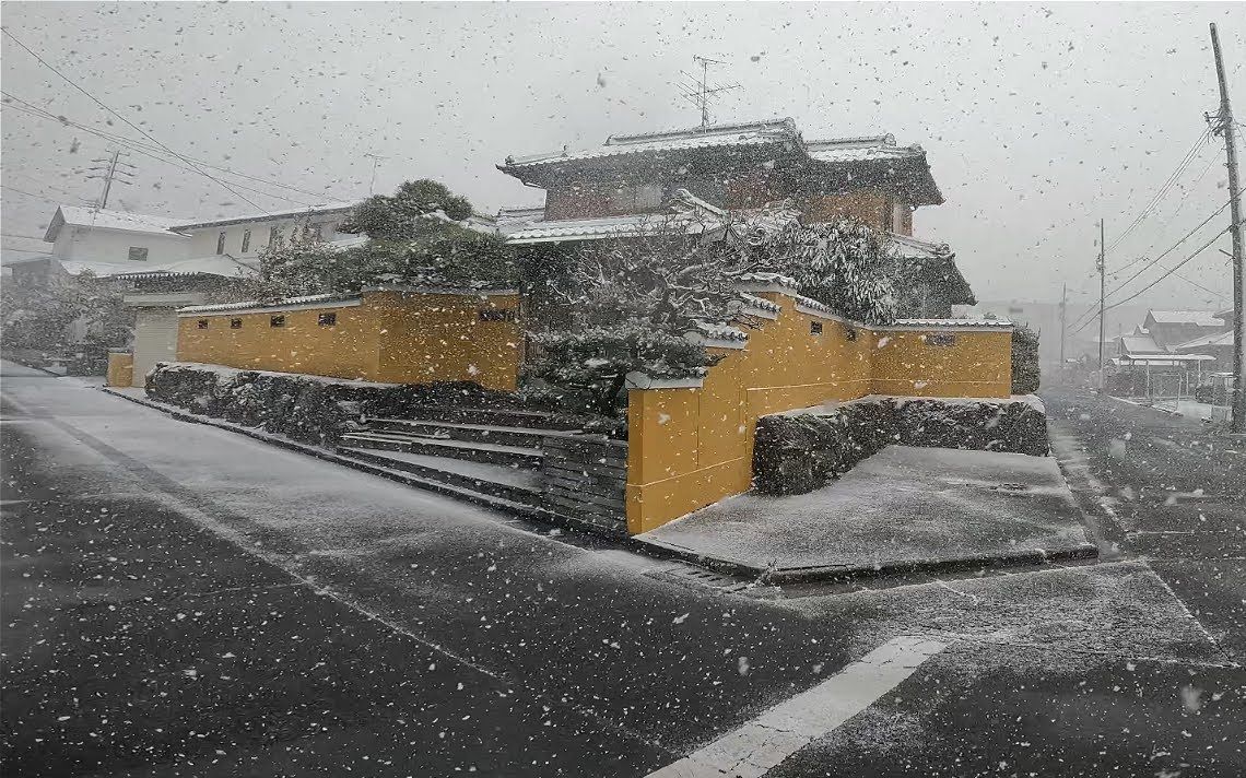 【4K漫步雨雪】大雪纷飞的日本春日井市高藏寺町 2022年2月哔哩哔哩bilibili