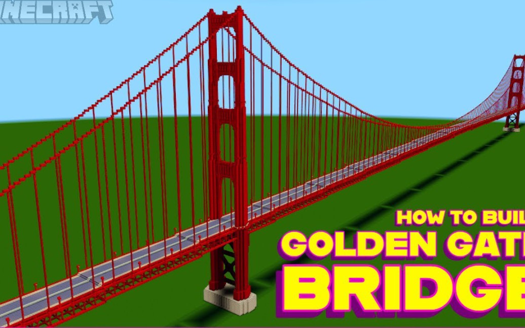 【minecraft】如何建造金门大桥教程(black beanie gaming)