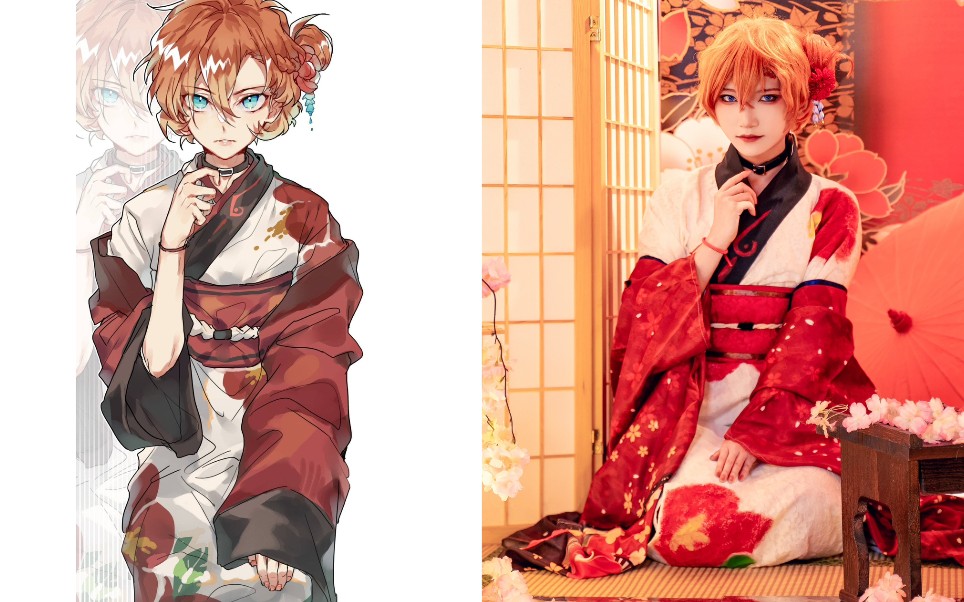 【中也和服同人cos】终于来交作业了