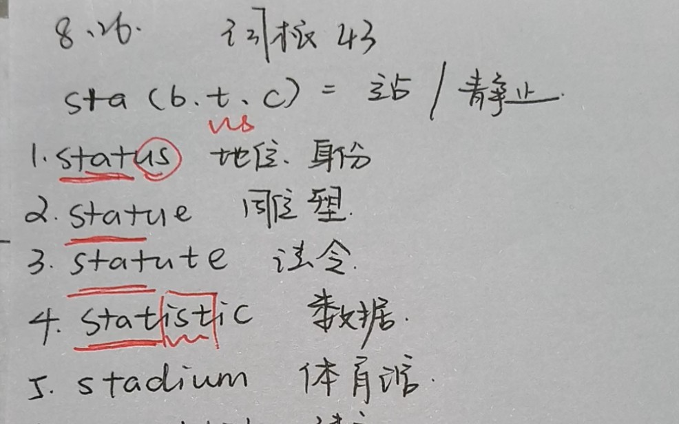 Status 原来与人的站立有关!status 引伸出的单词都一网打尽辣!!!词根43哔哩哔哩bilibili