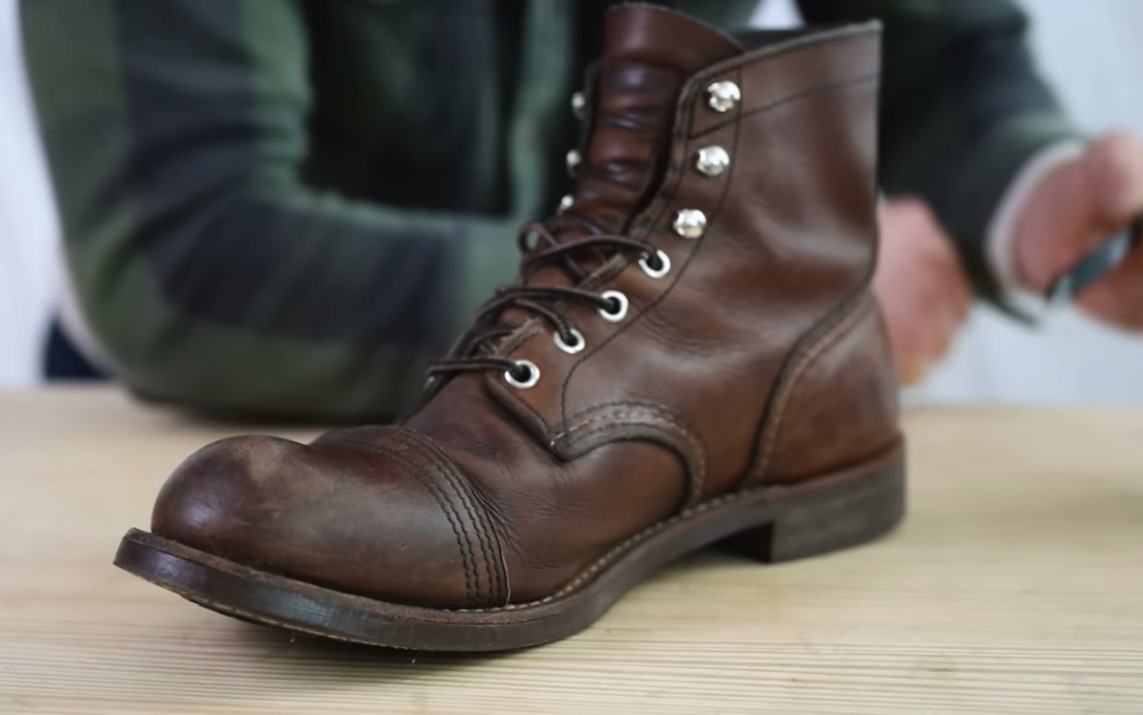 [图]300美元买的红翼 the Red Wing Iron Ranger 高帮工装靴穿了3年状态如何？