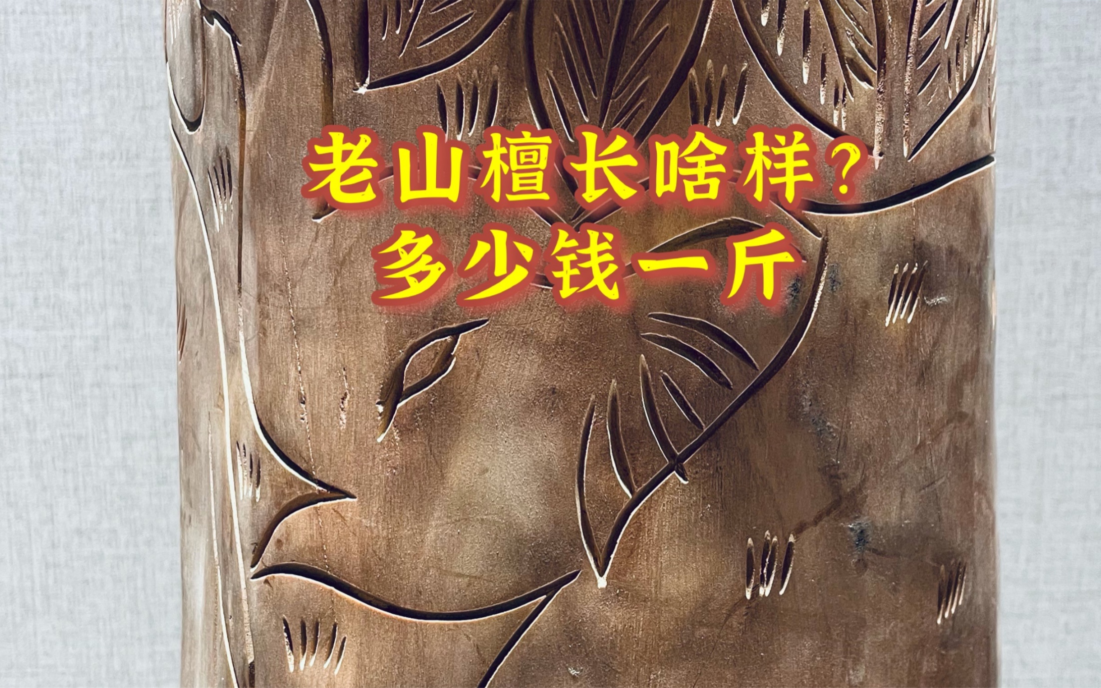 老山檀香原料长啥样?老山檀原料裂那么大,为啥还卖那么贵?哔哩哔哩bilibili