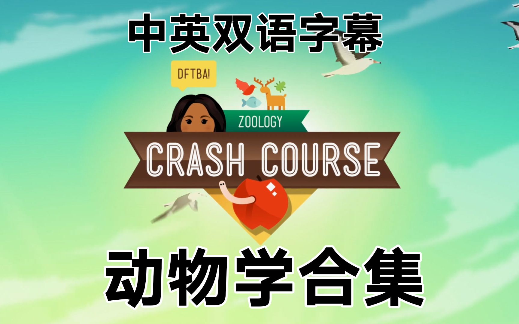 [图]【已完结】十分钟动物学合集（中英双语字幕）共14章全，Crash Course Zoology