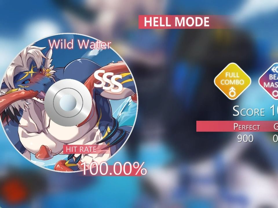 [图]【Beast beat 0.1.14】Wild Water 全Perfect 100% 完美全连！