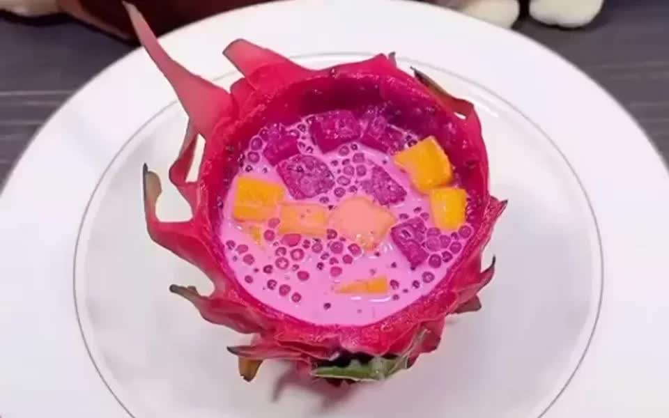 火龙果西米露