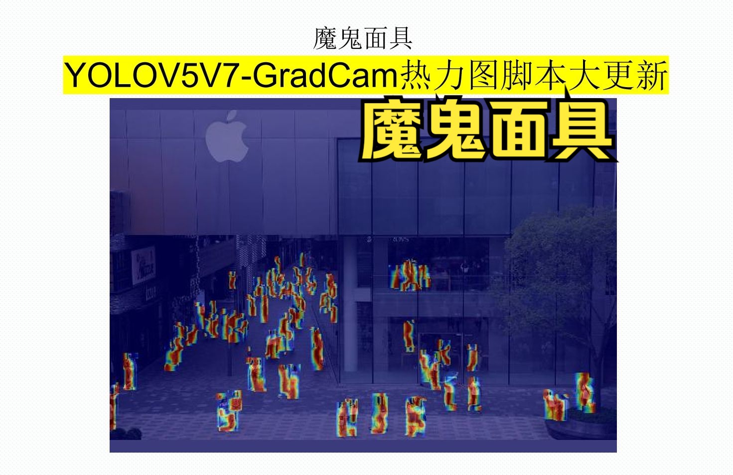 YOLOV5V7GradCam 热力图脚本大更新!效果比之前好几倍!让你论文的图更好看!哔哩哔哩bilibili