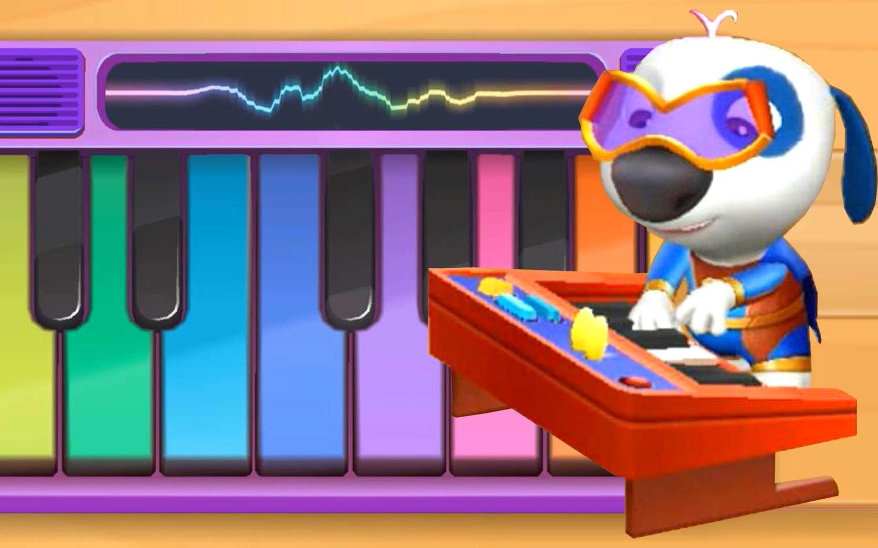 汤姆猫总动员:汉克狗做煎饼 弹钢琴演奏小星星