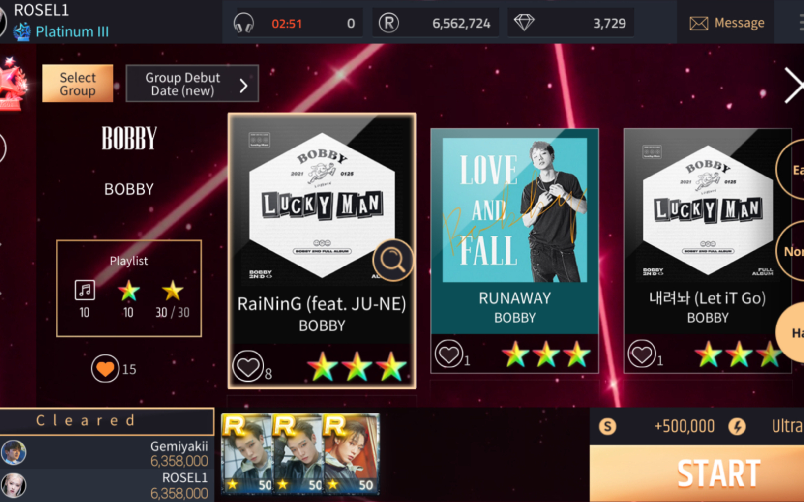 「superstaryg」彩星记录bobby:raining