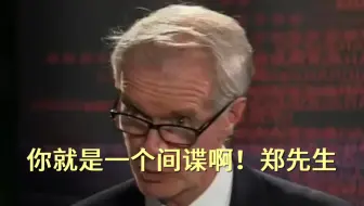 BBC主持人当面揭穿“嫖到失联”郑文杰：你就是个间谍嘛！