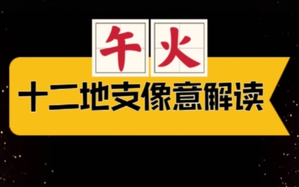 万物类象偏十二地支像意之午火哔哩哔哩bilibili