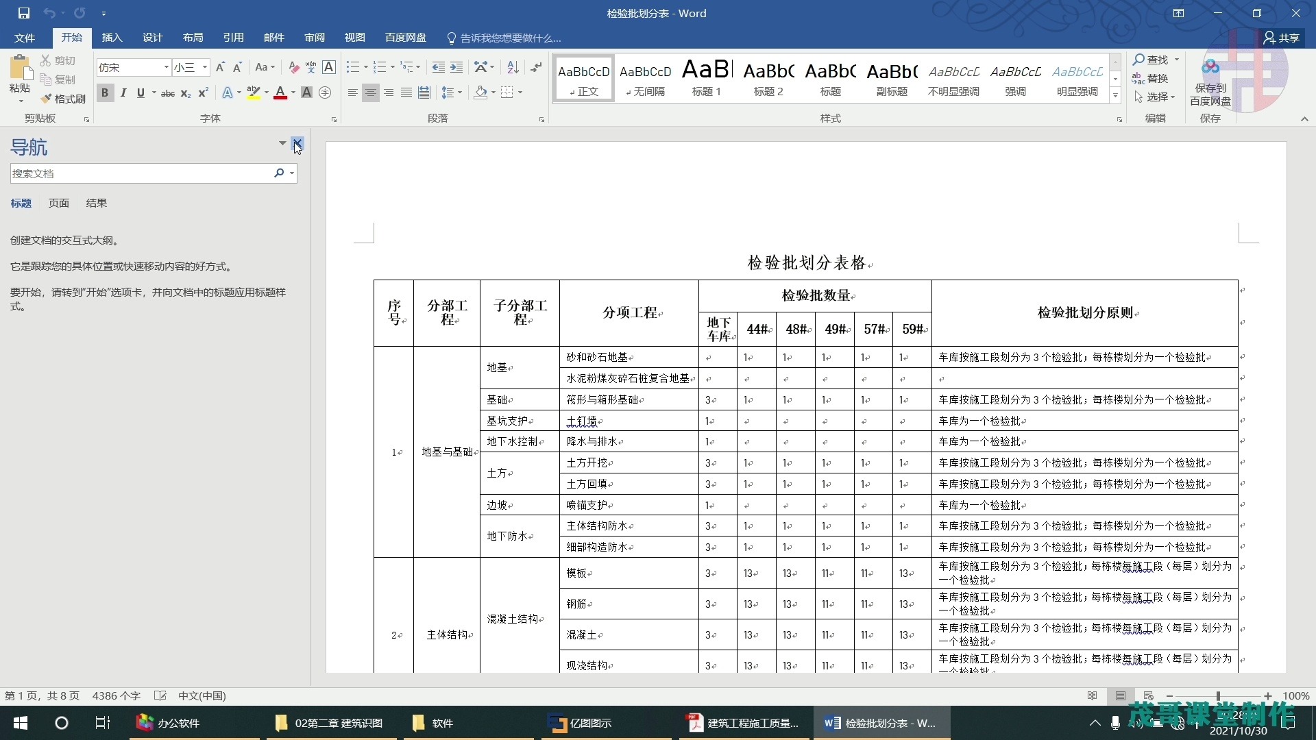 BIM+建筑技术/第二章 建筑识图/02 基础知识分部、分项、检验批解读哔哩哔哩bilibili