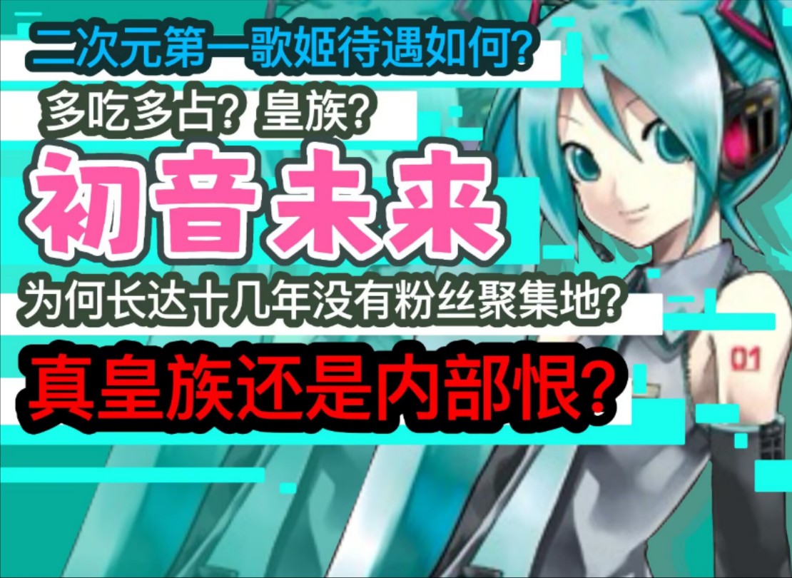 长红多年的初音未来,待遇究竟如何?哔哩哔哩bilibili