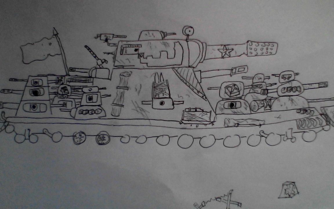 【坦克绘画】ct44早期草稿