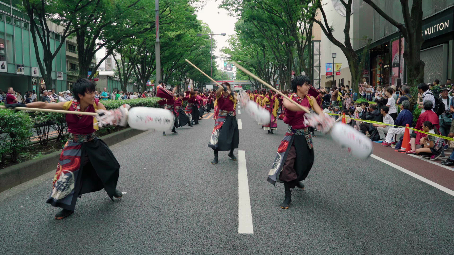 【4K】早稲田大学 东京花火|花かるた(原宿表参道元气祭スーパーよさこい2016 表参道)哔哩哔哩bilibili